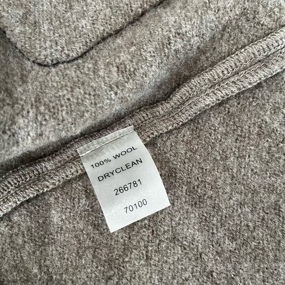 NEW Ann Taylor Wool Longline Colorblock Belt Knit Ribbed Cardigan Sweater Coat … - Picture 10 of 16